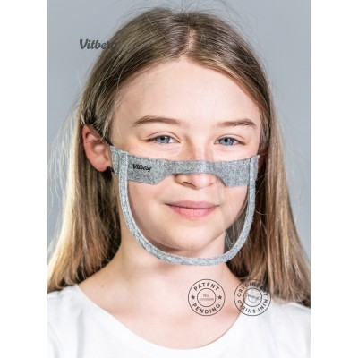 Vitberg ochranný štít na tvář vel. pro děti - sada 2 ks + pouzdro