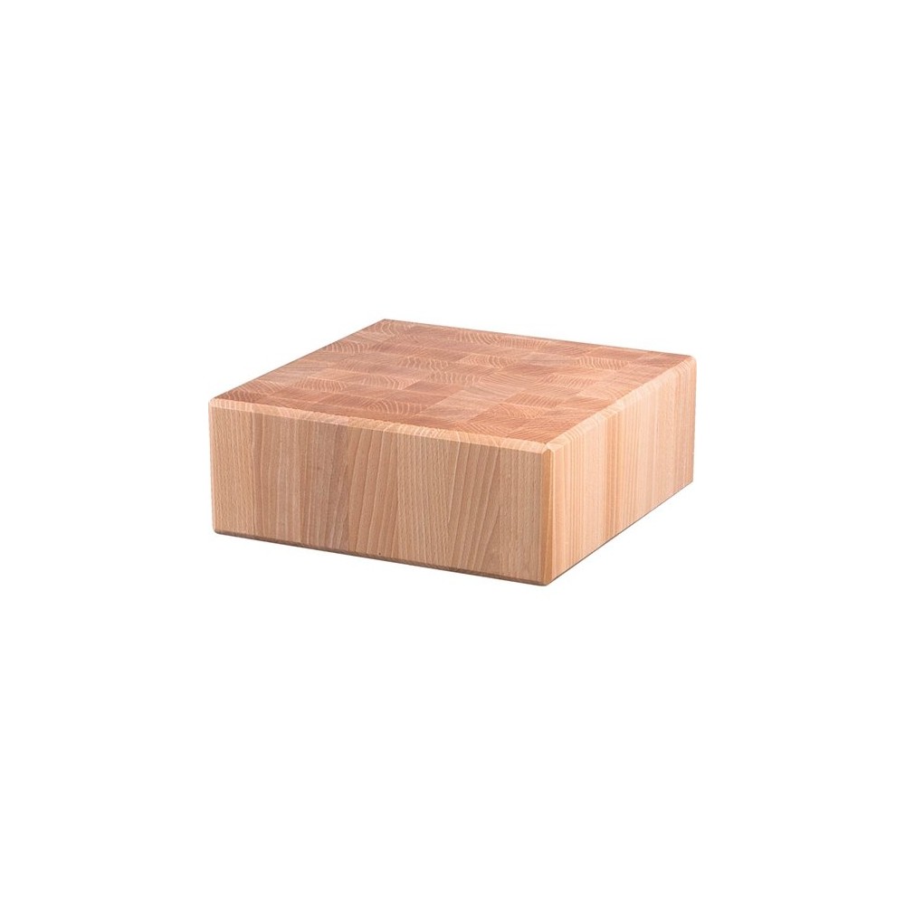 Dřevěný řeznický blok, výška 15 cm s různými rozměry + základna