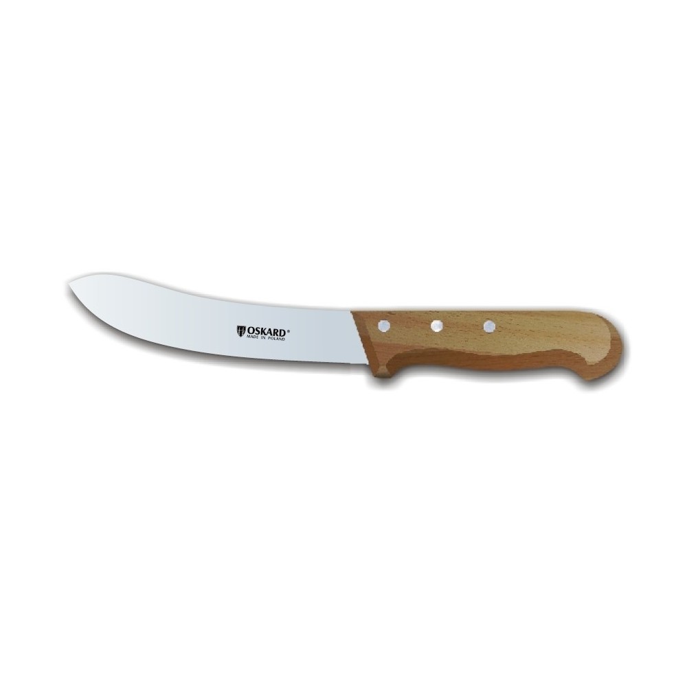 Oskard řeznický nůž NK 034 - dřevěná rukojeť, 17,5 cm, čepel