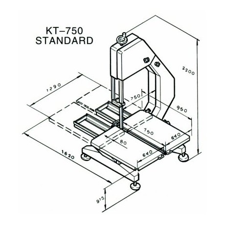 Pásová píla KT-750
