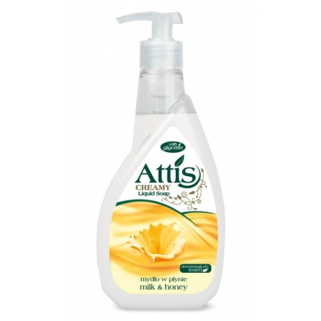Gold drop Attis dezinfekční tekuté mýdlo na ruce, 400 ml - mlieko a med