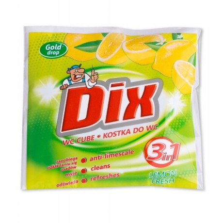 Gold drop Dix WC kostka, 35g - citron