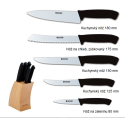 Oskard set kuchyňských nožů v bloku, 5 ks
